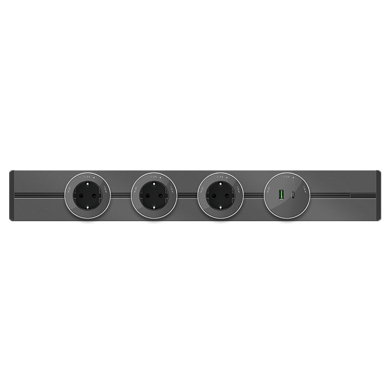 Systeme Electric MultiTrack Графит Шина открытой установки трековой системы 120 см