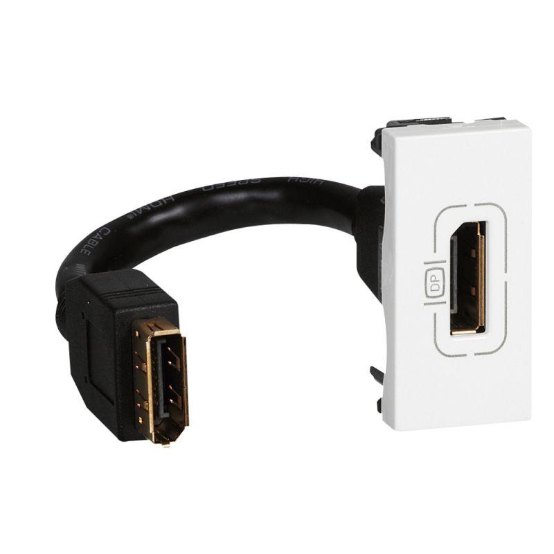 Розетка 1-м Display port Mosaic бел. Leg 078791
