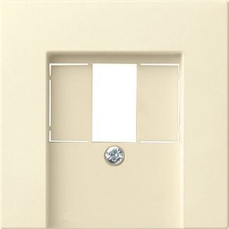 Gira S-55 Крем глянц Накладка ТЛФ розетки TAE, аудиорозетки(110910),USB (107000) с шильдиком
