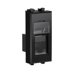 Розетка компьютерная RJ45 DKC AVANTI, в кабель-канал монтаж, черный, 4402361