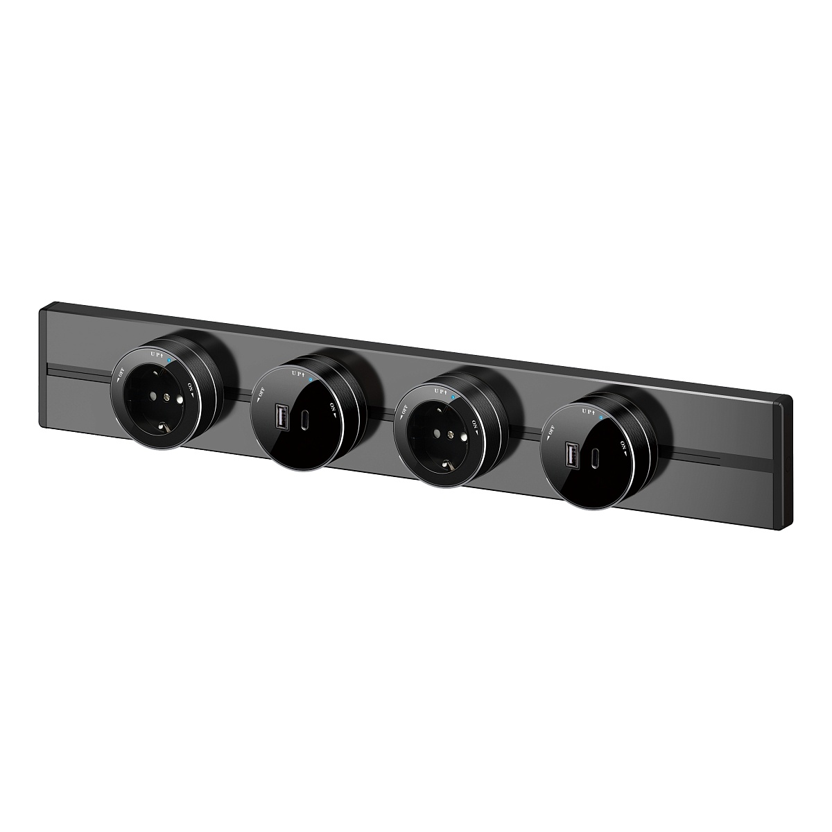 Systeme Electric MultiTrack Антрацит Шина скрытой установки трековой системы 120 см