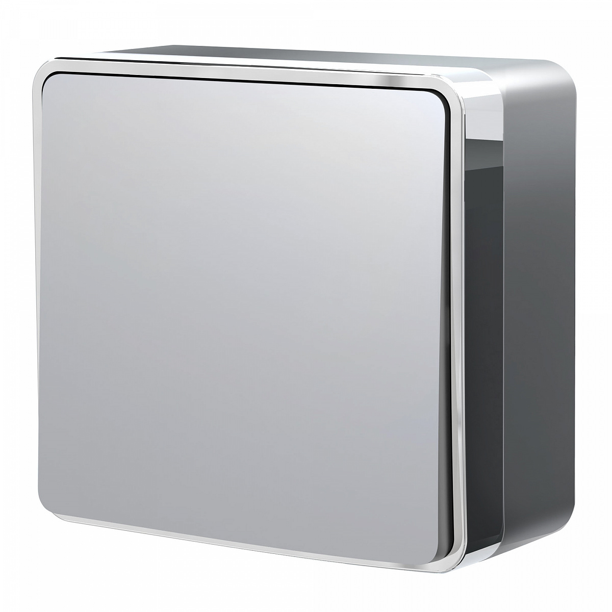 Выключатель одноклавишный проходной Gallant серебряный W5012006